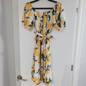 NWOT Lemon Print Dress